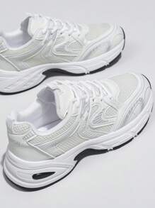 Sodalemon Novos Tênis Esportivos Casuais Femininos Estilo Preppy Tênis Chunky