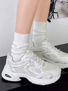 Sodalemon Novos Tênis Esportivos Casuais Femininos Estilo Preppy Tênis Chunky